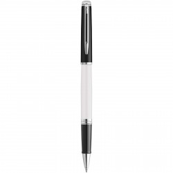 Rollerball con bloques de color y ribete plateado Hemisphere