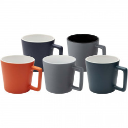 Taza de ceramica de 370 ml con acabado mate Cali