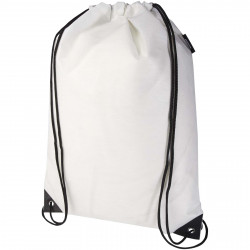 Bolsa de tela sin tejer de material reciclado GRS con cordon de 5 l Evergreen