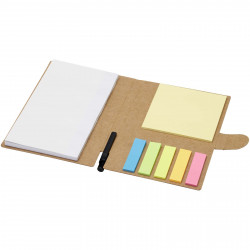 Libreta con notas adhesivas con boligrafo Swift tinta negra