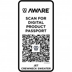 Jersey reciclado de cuello redondo unisex Aware Jet