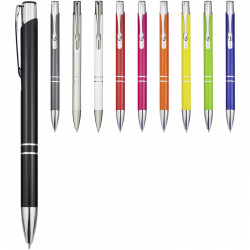Boligrafo de aluminio Moneta tinta azul