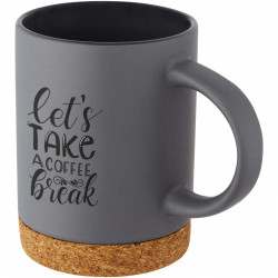 Taza de ceramica de 425 ml con base de corcho Neiva