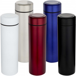 Termo de acero inoxidable de doble pared de 450 ml con colador de te Taylor