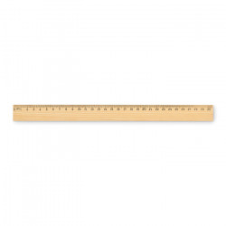 Regla de madera 30 cm