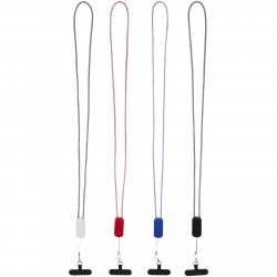Lanyard de plastico reciclado para smartphone con cable integrado 5 en 1 de 27 W Anser