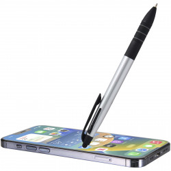 Boligrafo de material reciclado RCS de 3 tintas con stylus Trine