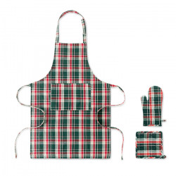 Set cocina algodón a cuadros