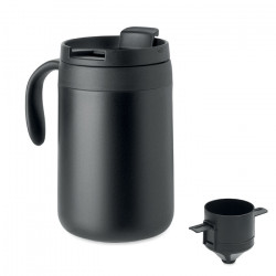 Taza doble pared filtro café