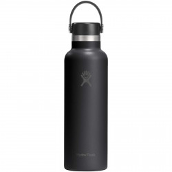 Botella de agua Hydra Flask de acero inoxidable con aislamiento termico boca estandar 621 ml con tapon con pajita